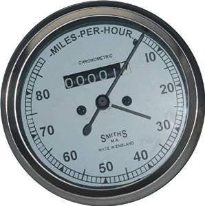 SMITH SPEEDOMETER 0-80 MPH WHITE FACED BSA ENFIELD Best Quality