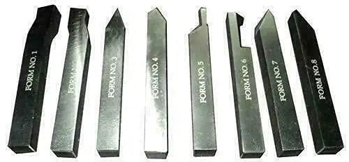 6mm Hss Form Tool Set Of 8 Pieces - StellerGear