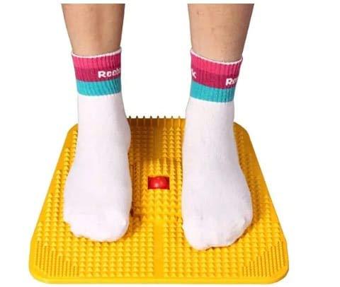 Blood Circulation Foot Massager Acupressure Power Mat (Yellow) - StellerGear