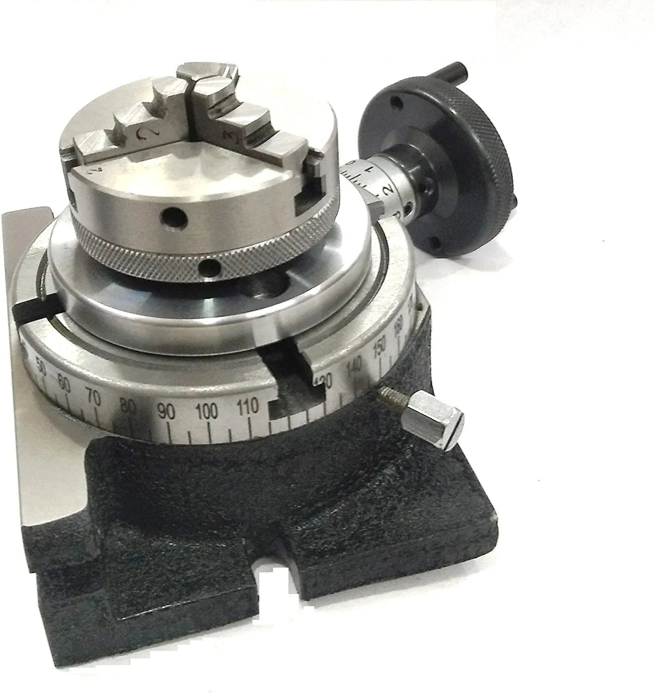 4"/100 ROTARY TABLE WITH CHUCK MILLING INDEXING MACHINE TOOLS - StellerGear