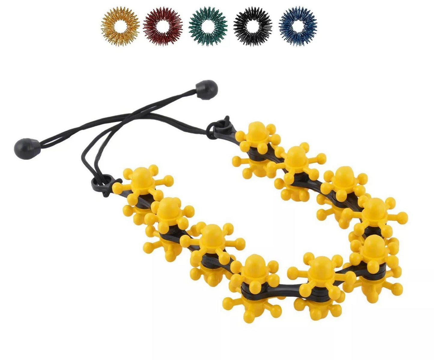 Acupressure Magic Massager for Complete Body Massage 5 Sujok Rings - StellerGear