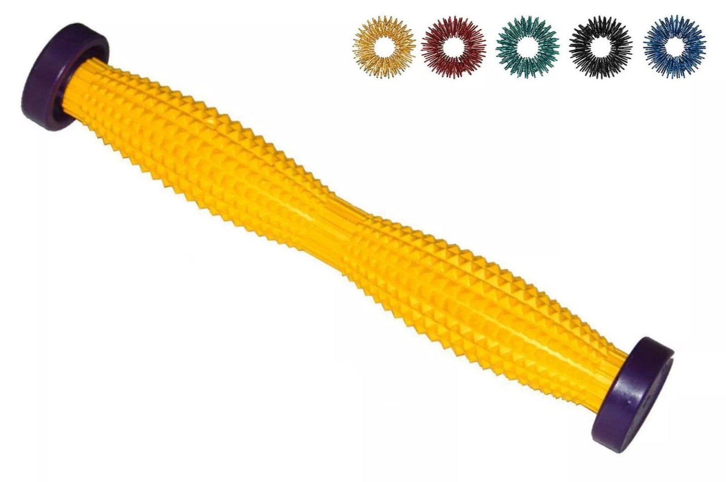 Acupressure Plastic Foot Reflexology Massager Roller 5 Sujok Rings - StellerGear