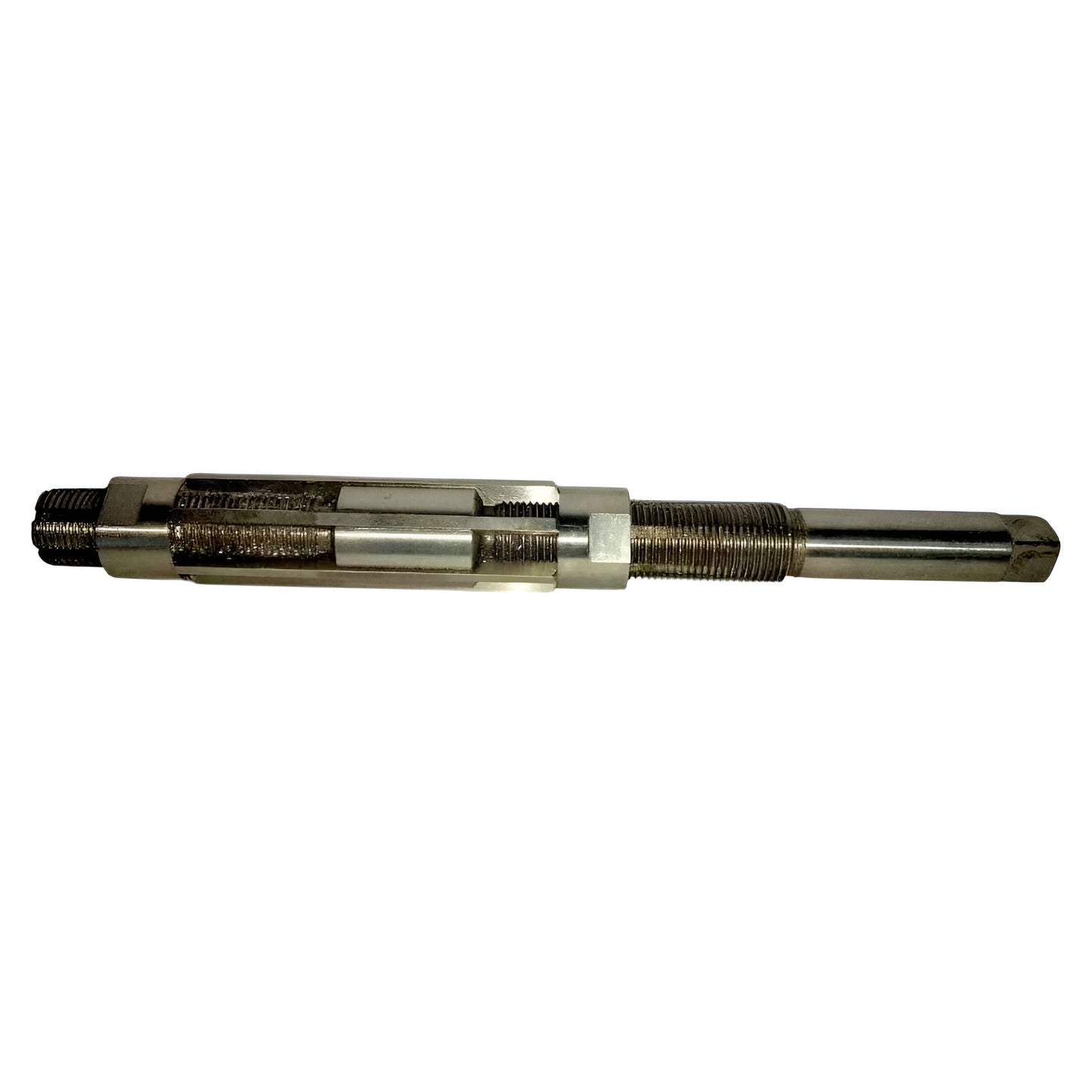 Adjustable hand reamer set with durable steel construction for precise hole enlargement