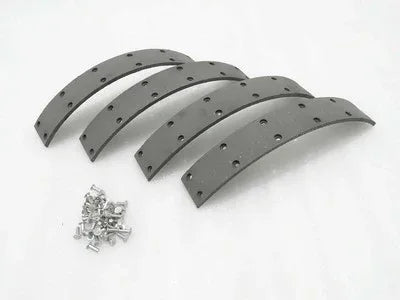 Rubberised brake lining with rivets, ideal for vehicle maintenance, brake lining replacement cost included