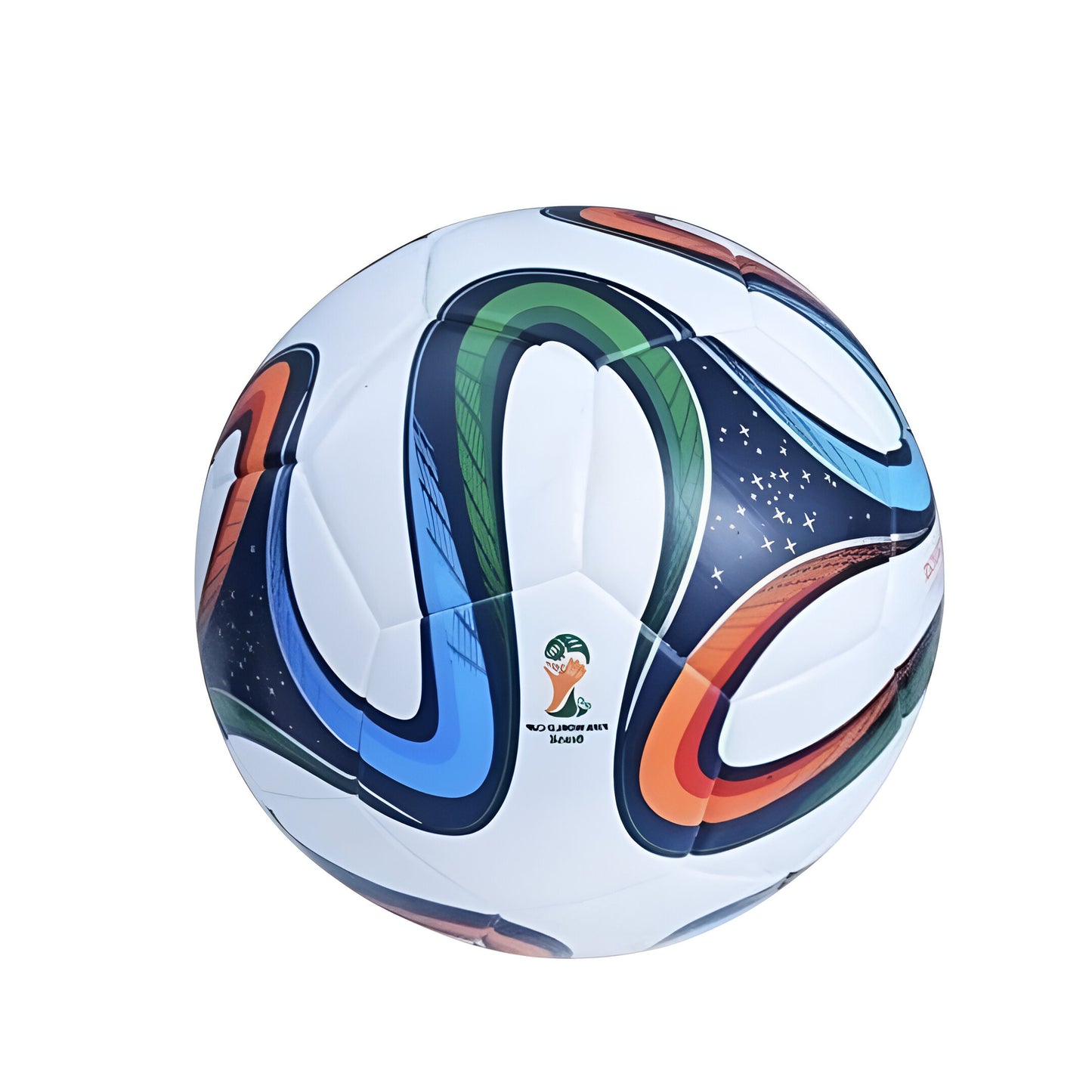 Brazuka soccer ball size 5 with vibrant colorful design for professional football play