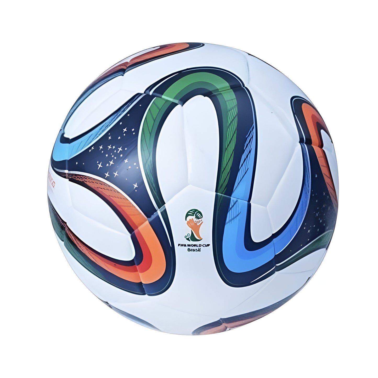 Brazuka soccer ball size 5 featuring vibrant colors and FIFA World Cup logo for optimal performance