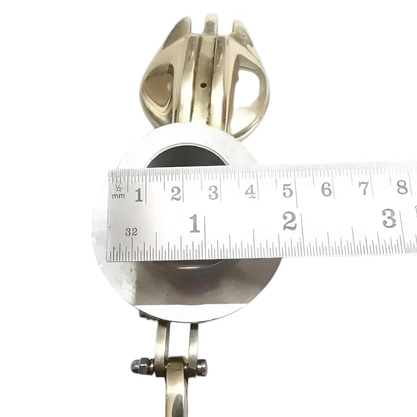 Custom brass gas tank cap with precise measurements for a perfect fit on vehicle fuel tanks