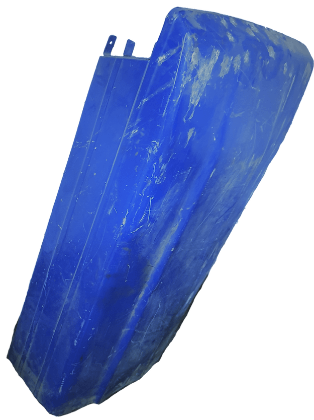 Euro tractor hood top assembly in blue, durable design for easy installation on your tractor