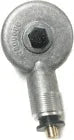 Ford tractor tachometer adapter, metal construction, compact size for easy installation in tractors