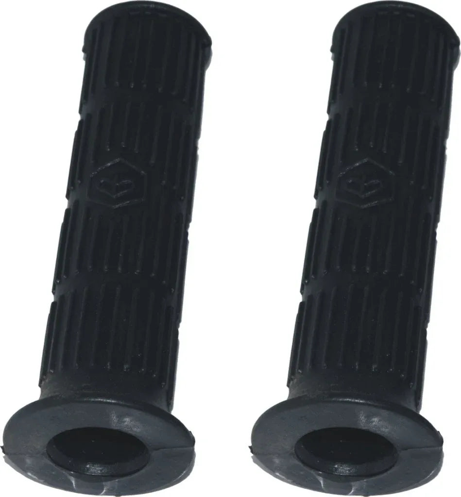 Black rubber handle grip pair for scooters, designed for comfort and control during rides