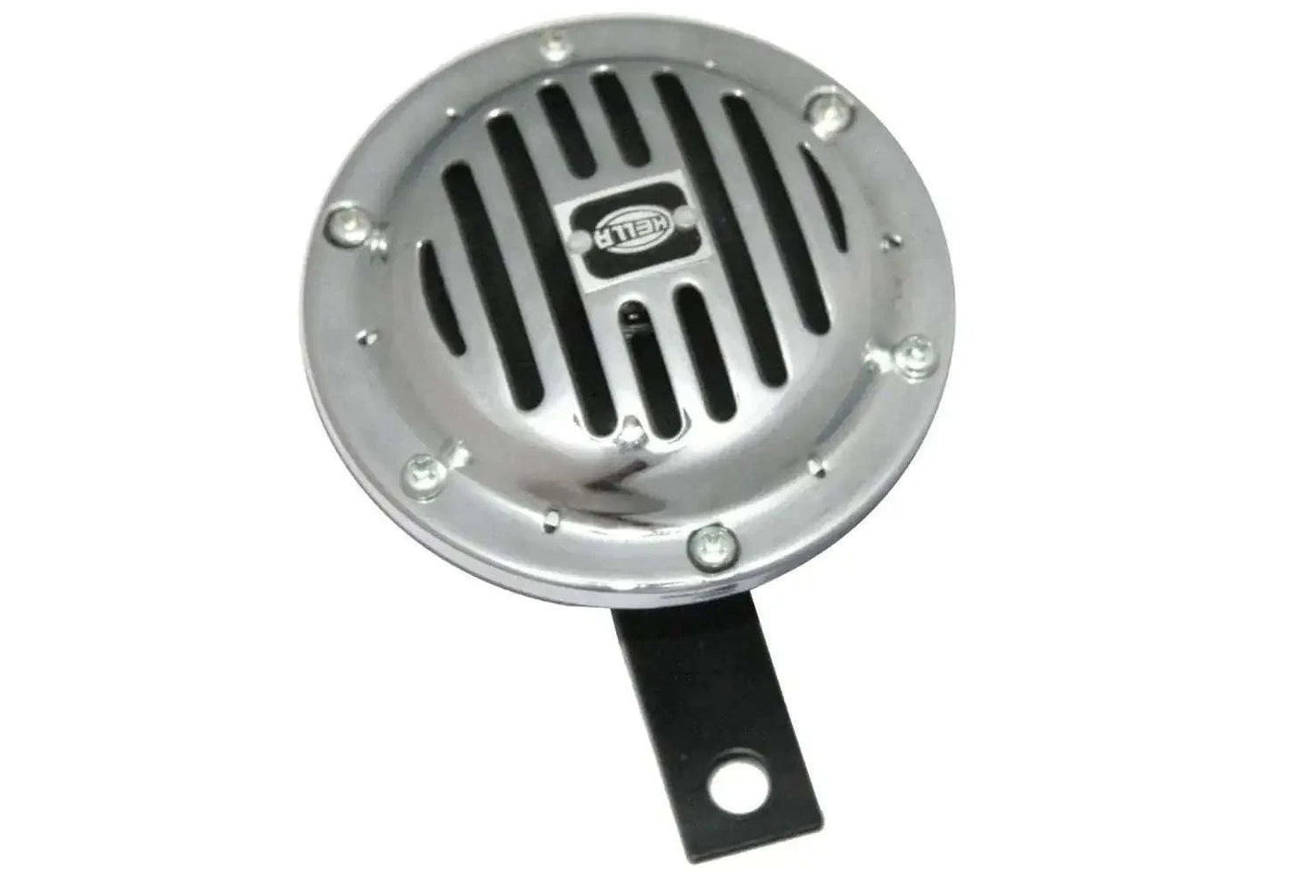 Chrome disc type hi tone lo tone horn set for vehicles, ideal van horn car dealership accessory