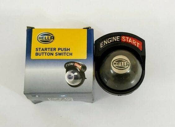Hella engine starter push button switch with a sleek design for easy engine activation