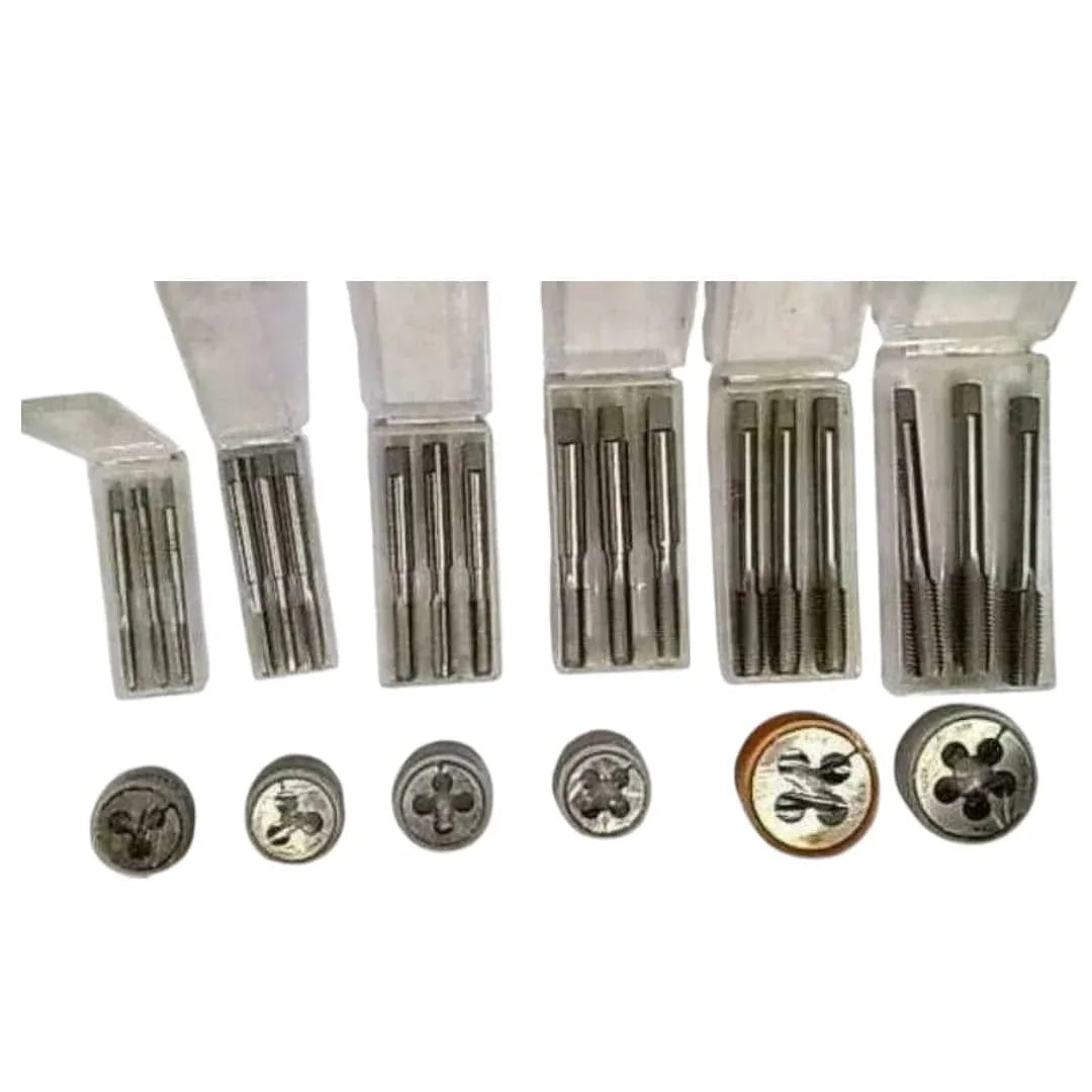 HSS TAP DIE SET BSF 3-6" TO 1-2"-6 SIZES- BRITISH STANDARD FINE HSS SET - StellerGear