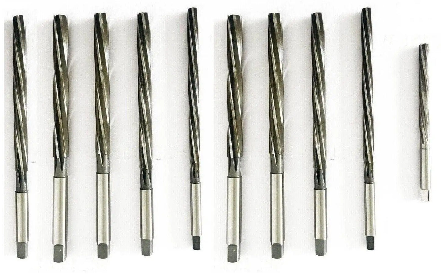 HSS valve guide reamer set, multiple straight metal reamers