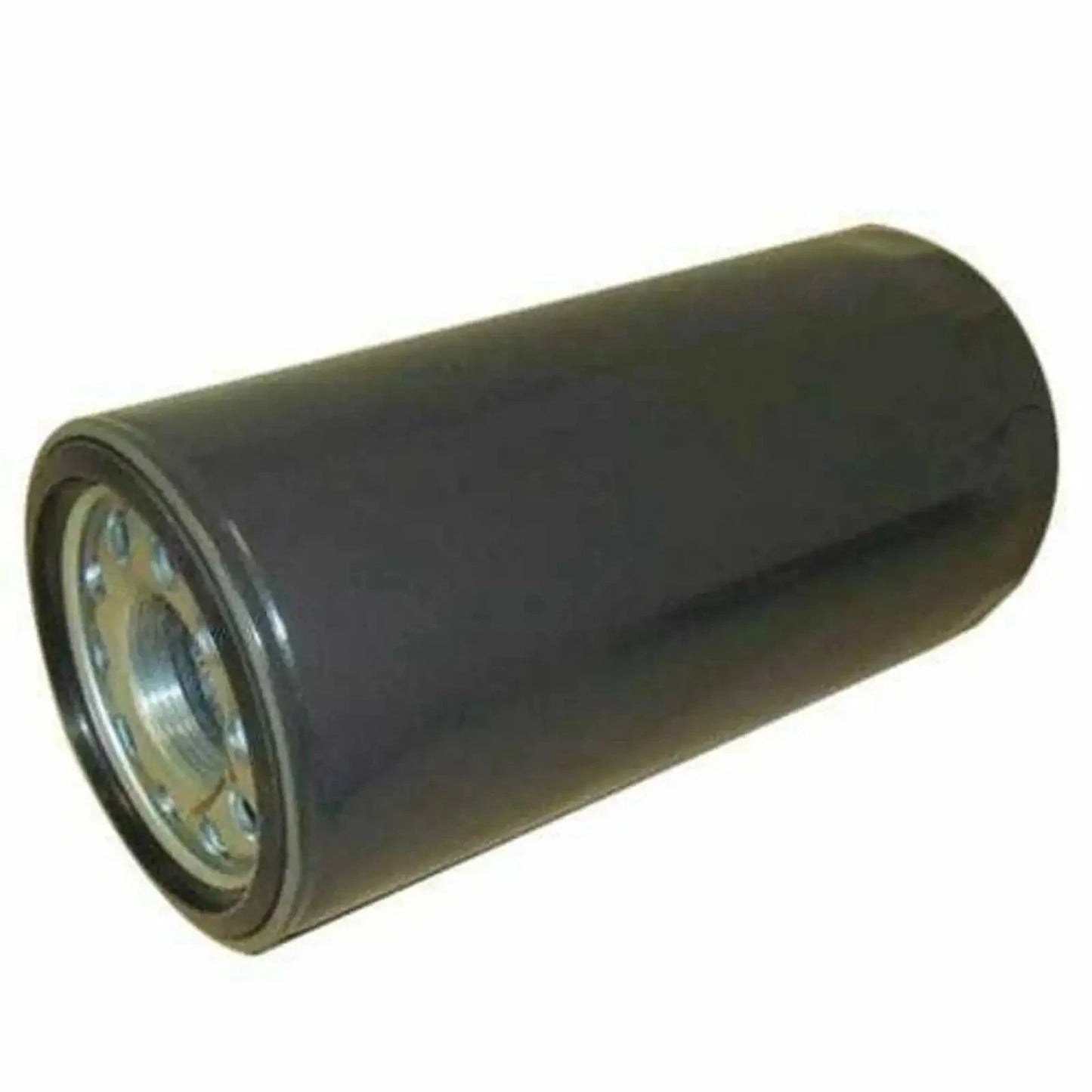 Hydraulic filter canister with metal threaded end, dark cylinder body