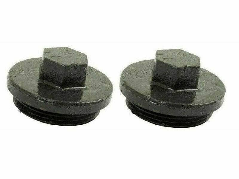 Hydraulic transmission oil filler cap MF 35, black metal cap for sealing hydraulic systems.