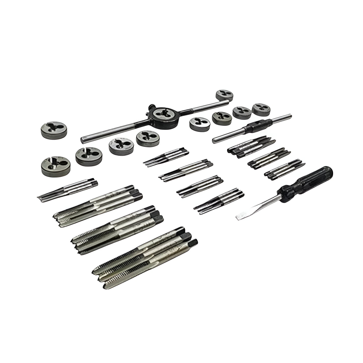 British Association Tap and Dies Set 0 to 10 BA II Supplied in Wooden Box