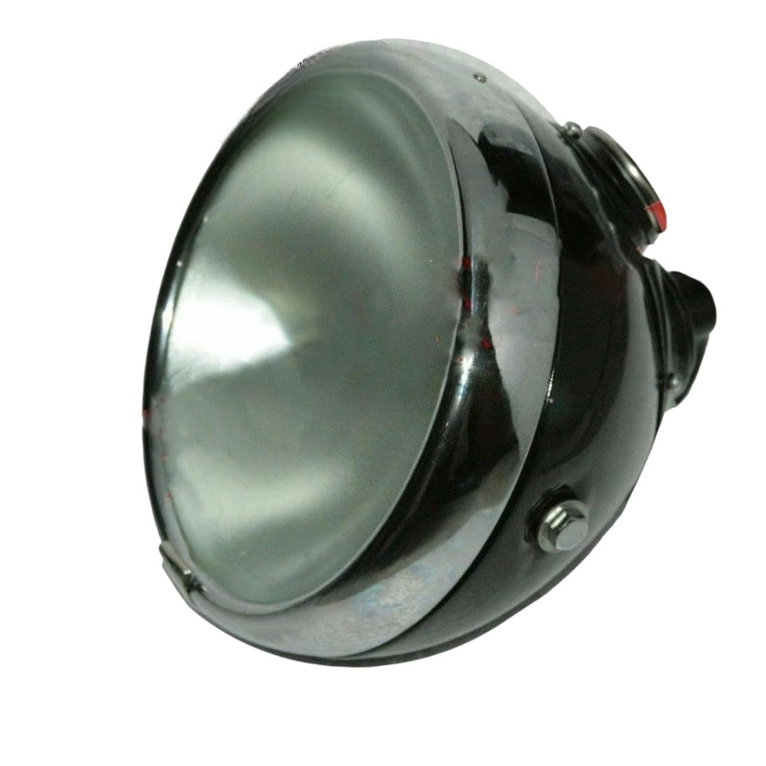 Lucas Head Light Lamp 8" Flat Glass Miller For Norton Triumph Vincent With Panel Stellergear