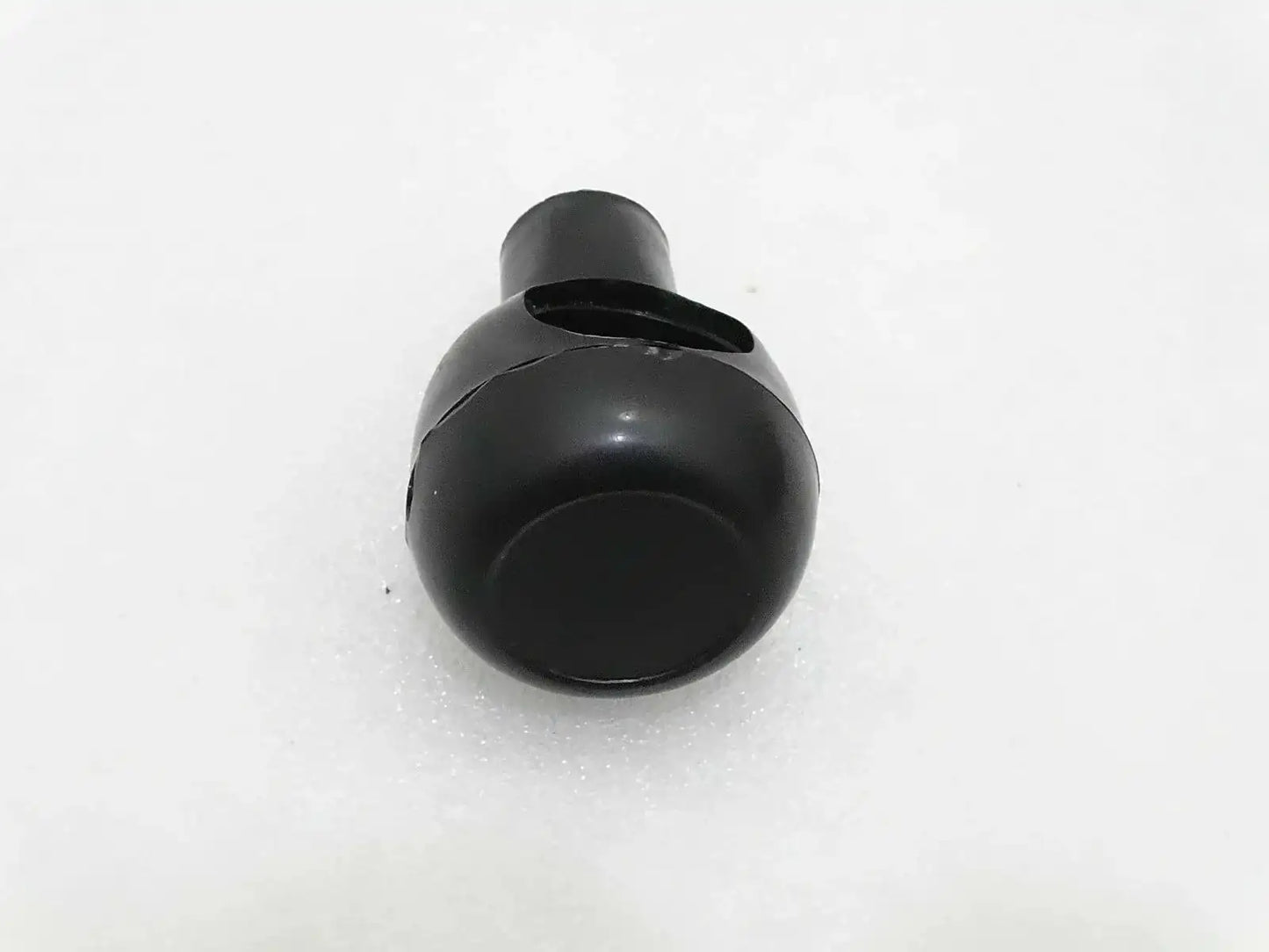 Black steering wheel spinner knob with short stem handle