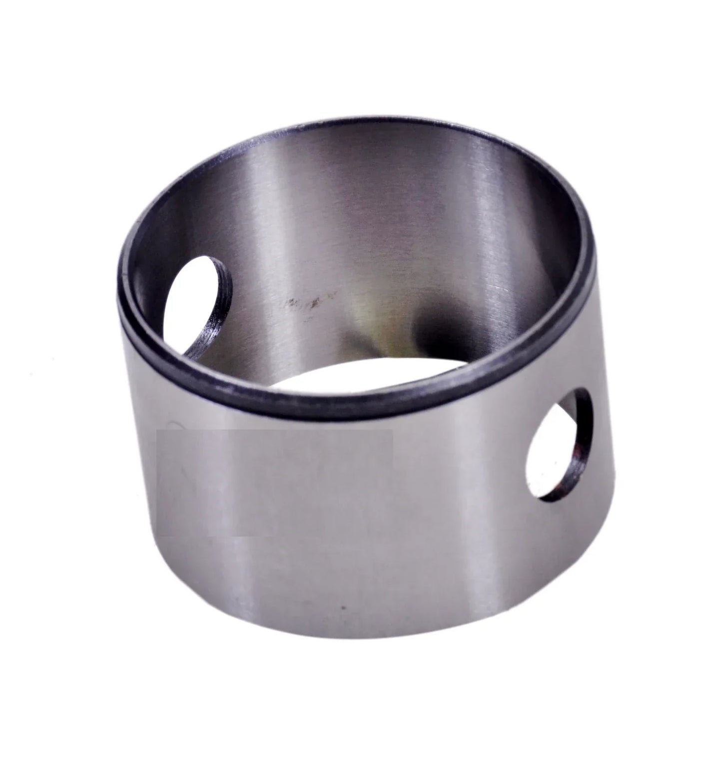 Metal bushing sleeve with two side holes, cylindrical steel part