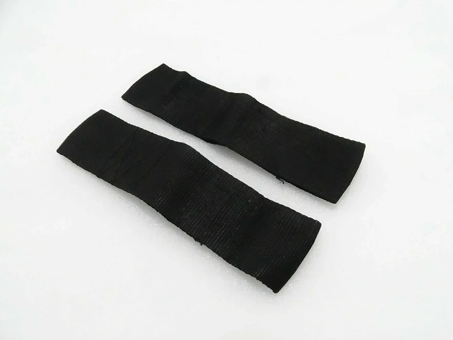 Door check strap pair for Jcb, two black fabric straps