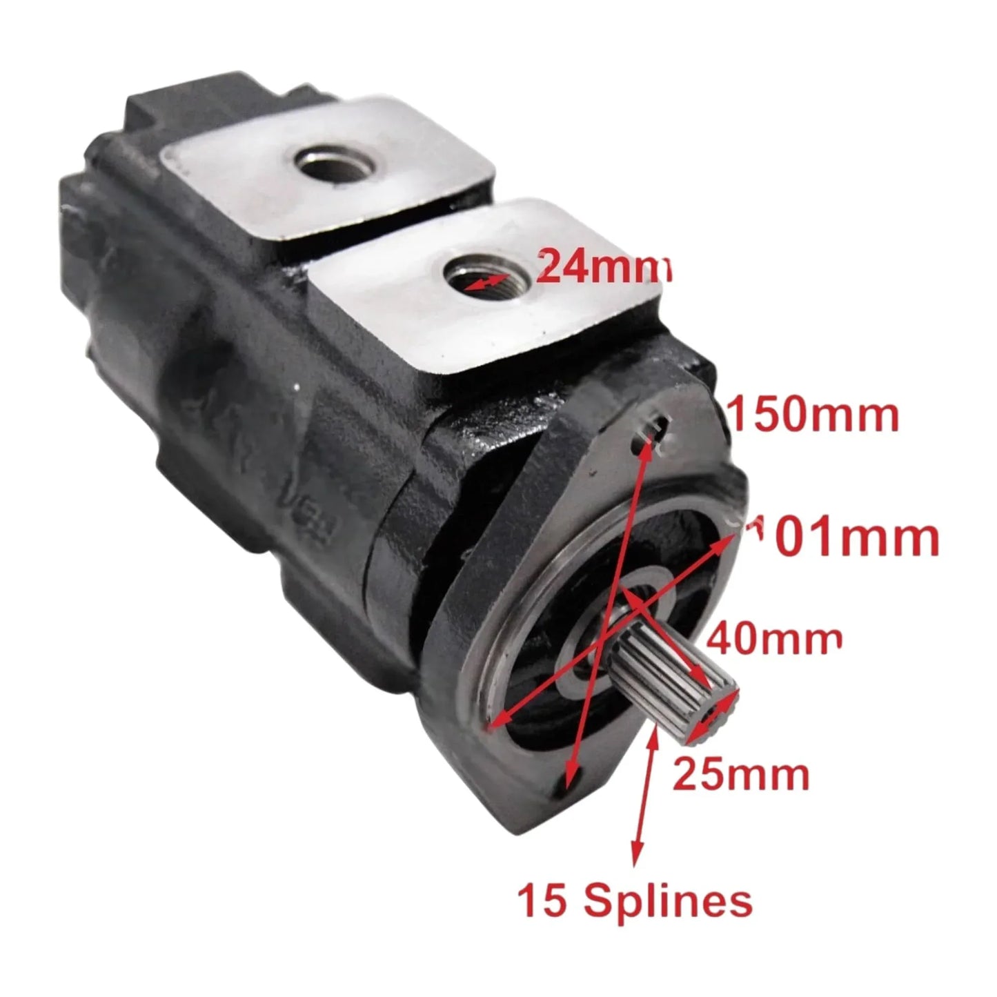 Fits For JCB Parker Pump Main Hydraulic 36/26 CC/REV Spline Part No332/F9029 - StellerGear