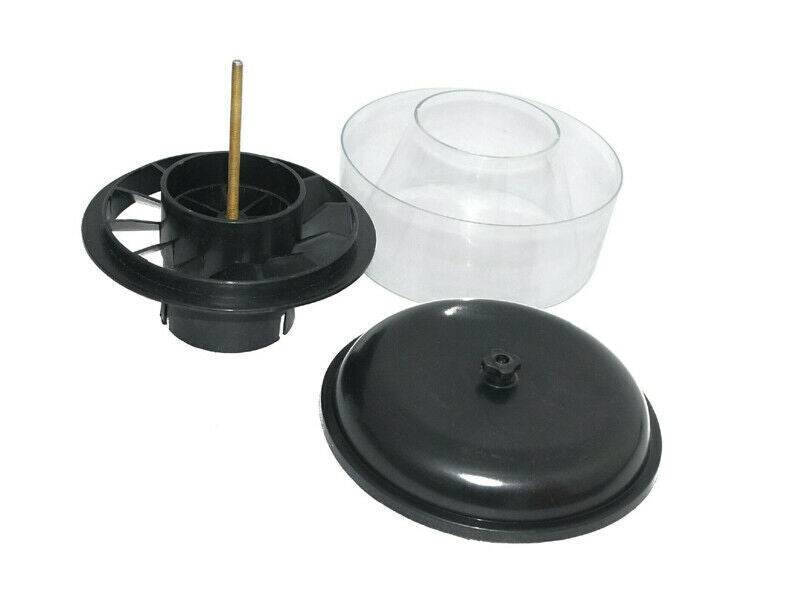 JCB tractor pre air cleaner bowl kit with clear and black components for effective filtration
