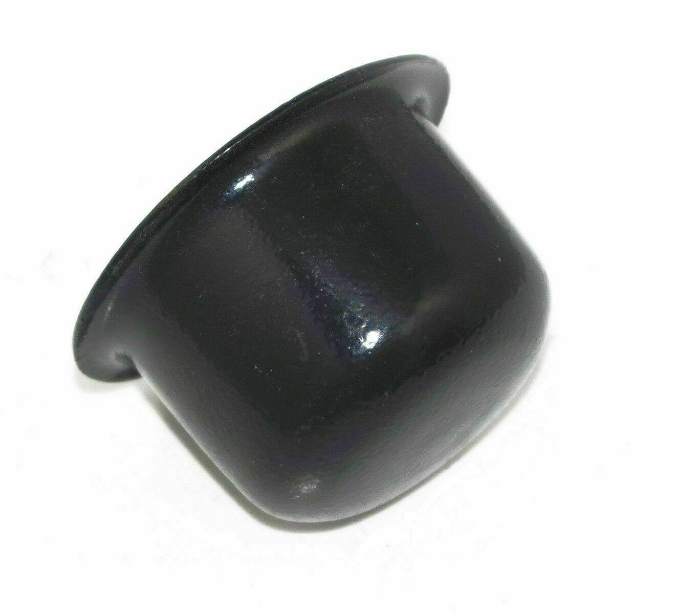 Aftermarket Jeep wheel bearing caps in durable black finish for secure dust protection