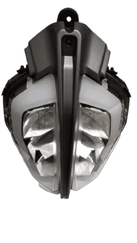 KTM Duke 390 headlight assembly featuring a sleek design and powerful illumination