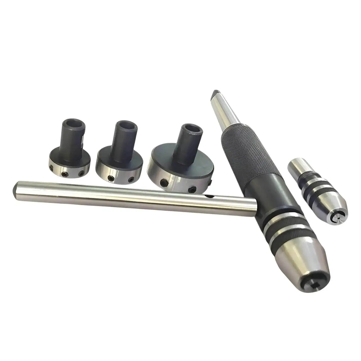 Lathe Tailstock Tap Die Holder Kit MT3 Shank Threading Tapping Set Wooden Box - StellerGear