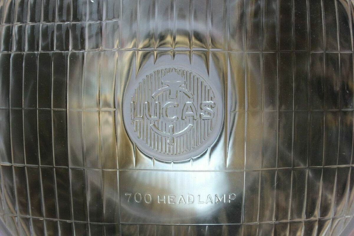 Lucas 700 headlight conversion Lamp with clear glass and classic design for upgraded vehicle lighting