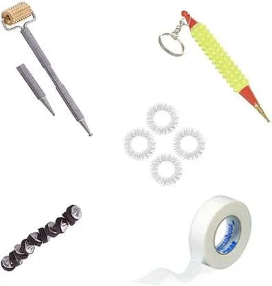 Star Magnet Medium 10 Set Sujok Roller Super Metal Pointed With Key Chain Jimmy - StellerGear