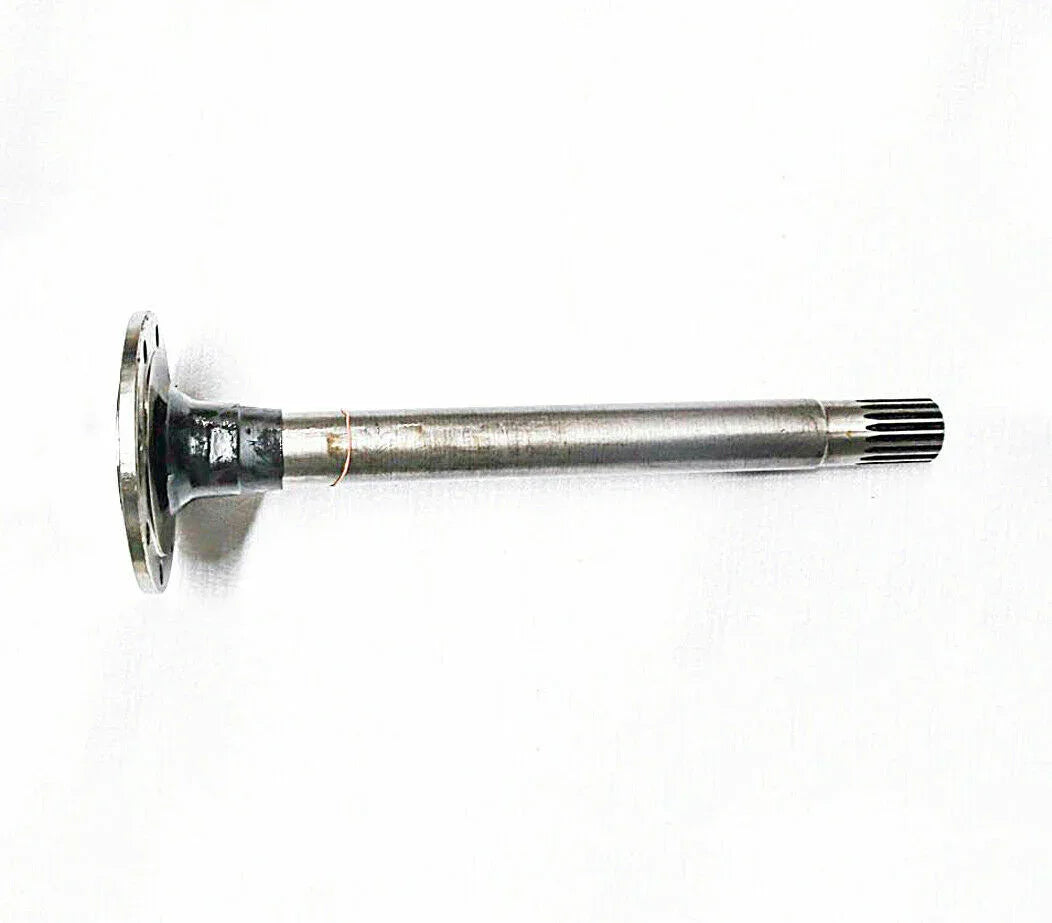 Mahindra tractor rear axle shaft with flange, silver steel, splined end 006509113c1