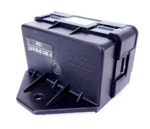 Tractor heater timer relay unit, dark gray plastic housing with mounting pins