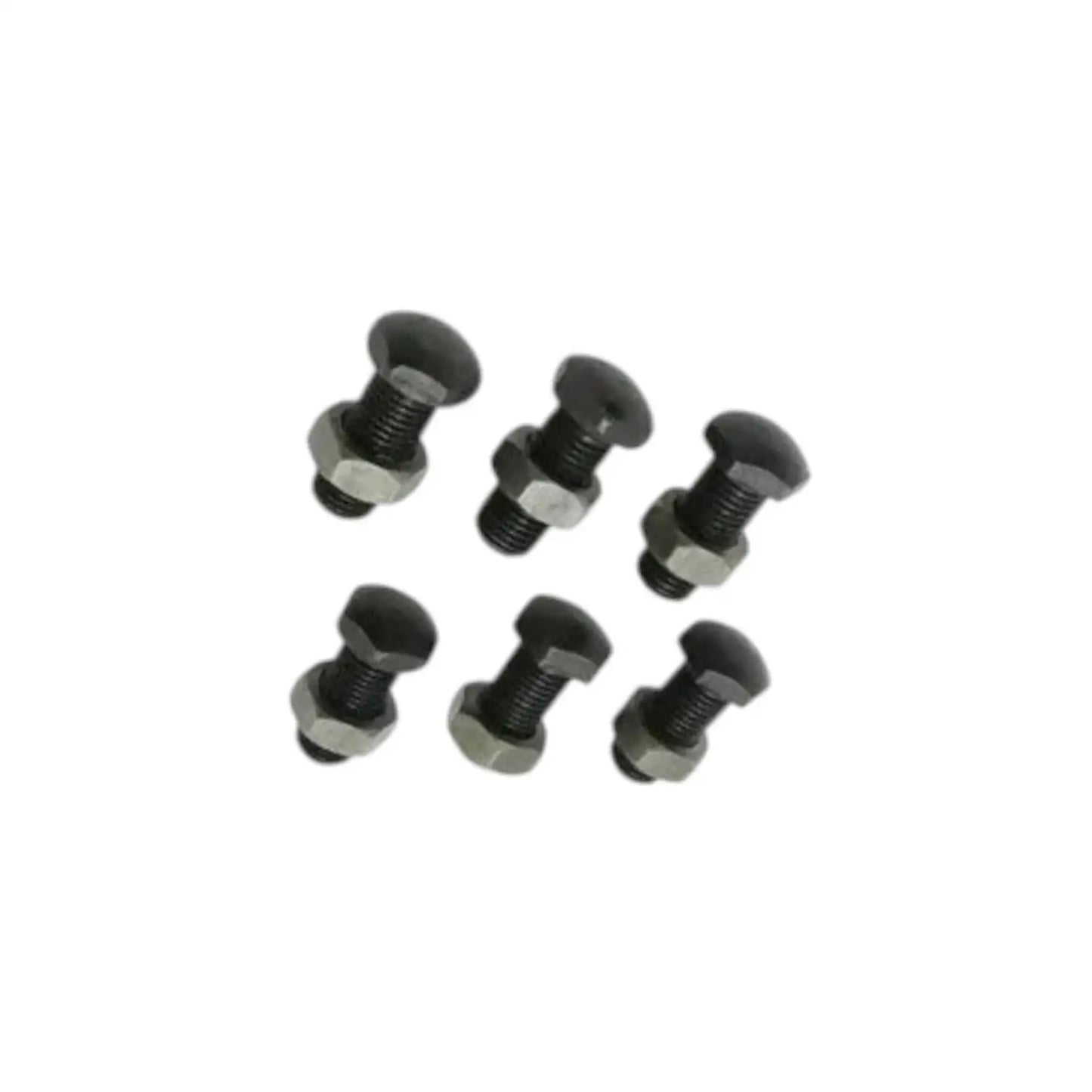 Clutch finger bolts with hex heads and threaded shanks, arranged 7-pack