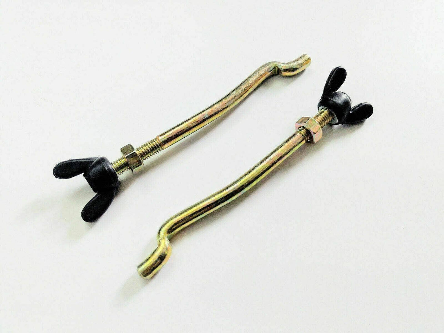 Massey Ferguson 35 tractor hood latch, metal, 10-inch length, used for securing tractor hoods.