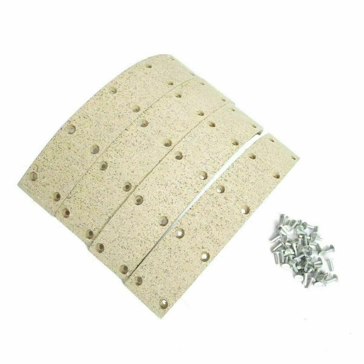 Brake Shoe Lining Kit With Rivets For Massey Ferguson 35 35X 135 240 Tractor - StellerGear