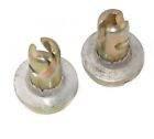 Massey Ferguson grill screw pair, metal construction, designed for securing front grills on tractors