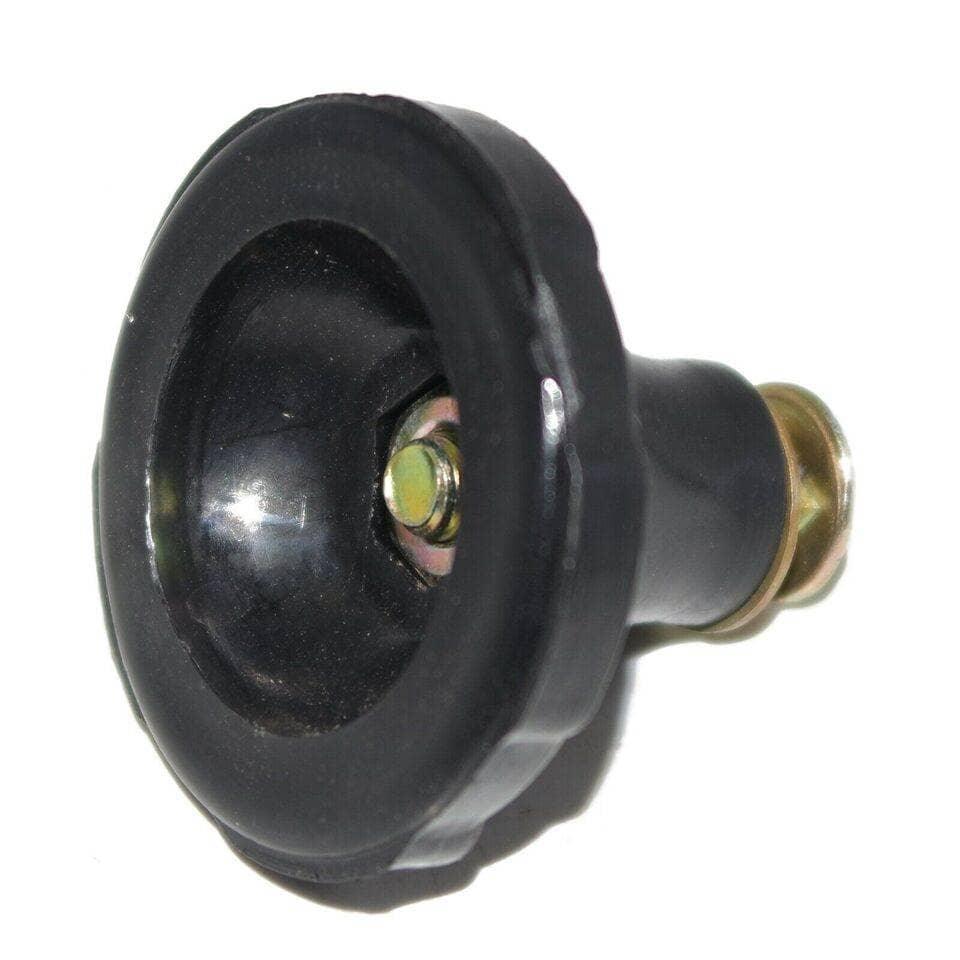 Massey Ferguson hydraulic knob, durable black rubber, 65mm diameter, essential tractor part for hydraulic systems