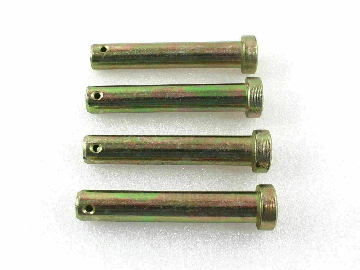 Massey Ferguson lift arm clevis pin set, steel, 4 pieces, designed for connecting lift arms on tractors