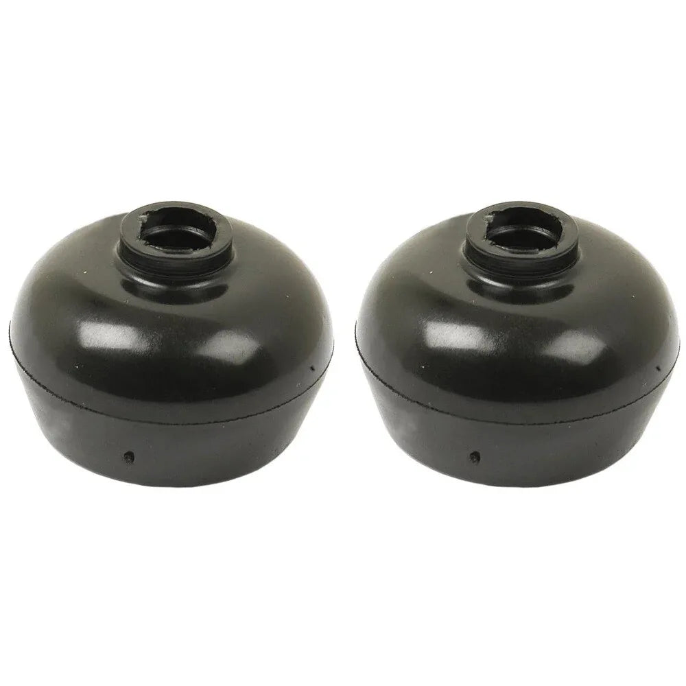 Two black gear shift boots for Massey Ferguson model, durable rubber construction for easy installation