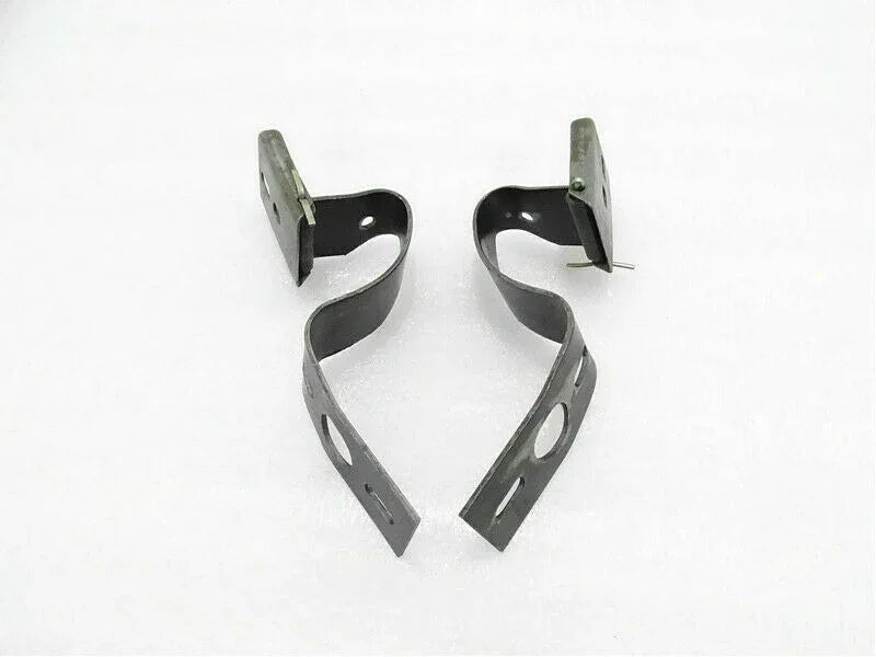 Durable steel hinges bracket set for Massey Ferguson model, ideal for secure mounting and support