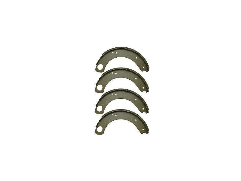 Set of four brake shoes for Massey Ferguson model, made of durable steel for reliable stopping power