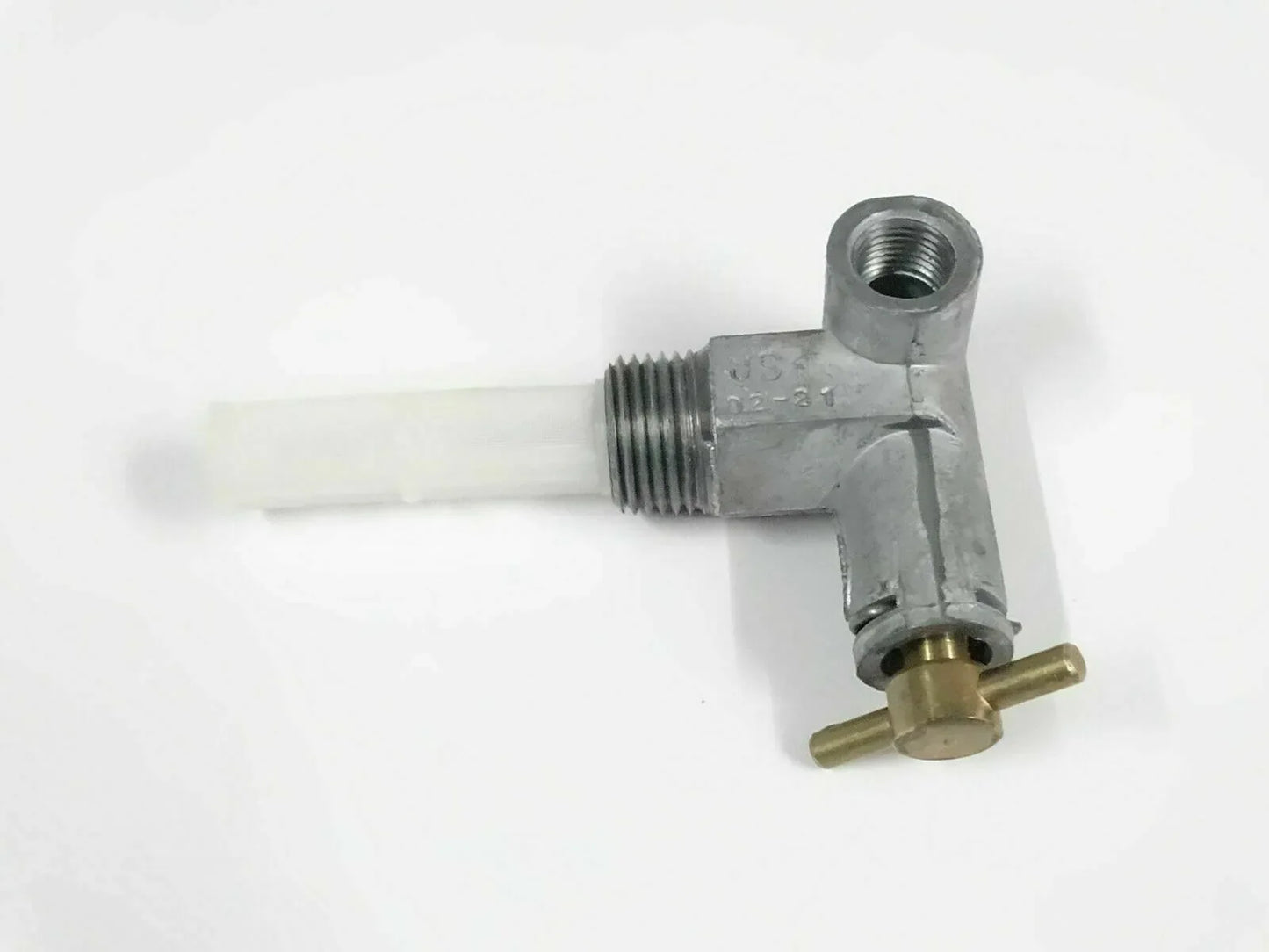 Fuel tap for Massey Ferguson model, metal construction, designed for efficient fuel flow control
