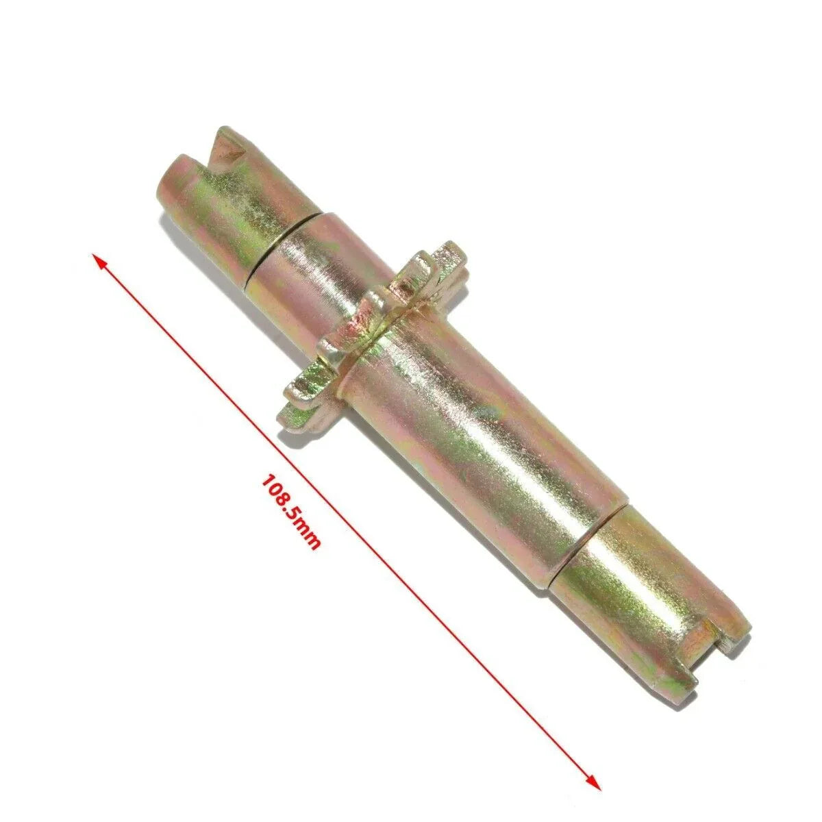 Massey Ferguson model brake adjuster, 108.5mm, steel, designed for precise braking performance.