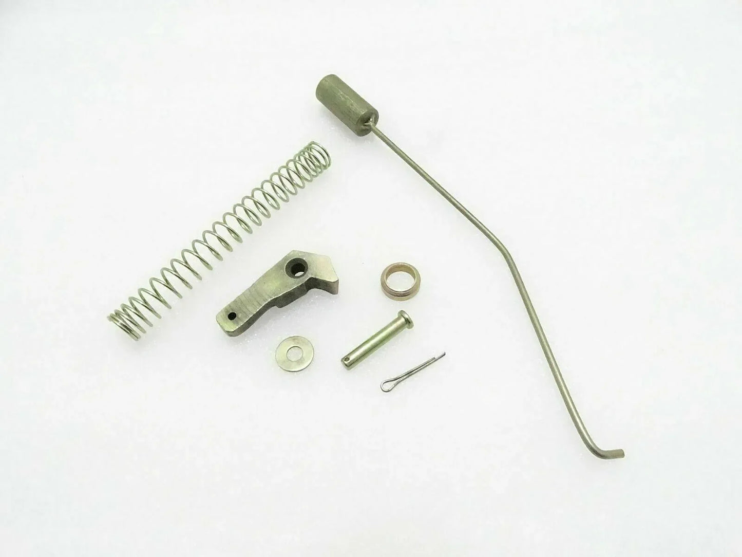 Hand brake repair kit for Massey Ferguson model, includes springs and metal components for tractor maintenance