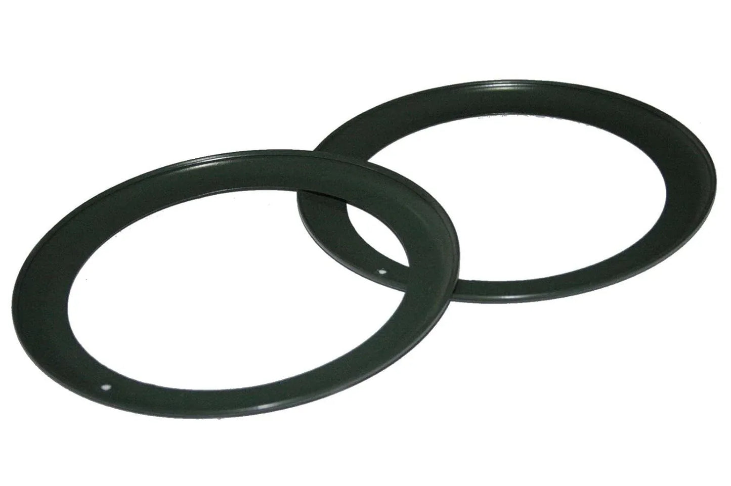 Pair of headlight outer bezel units for mb willys jeep, durable metal, designed for easy installation