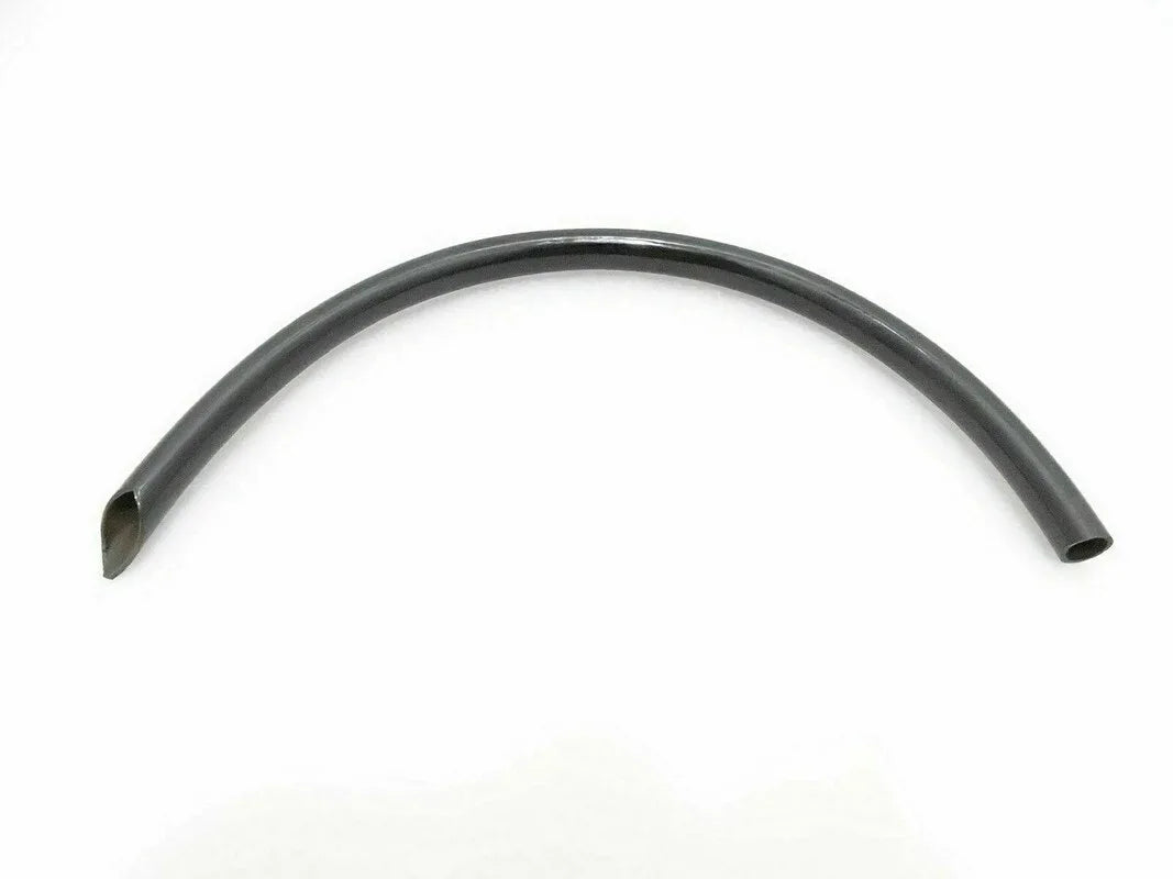 Curved black air intake hose with end fittings