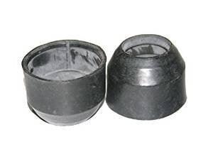 Front fork dust seals made of durable rubber, designed for preventing dirt from entering motorcycle fork oil.