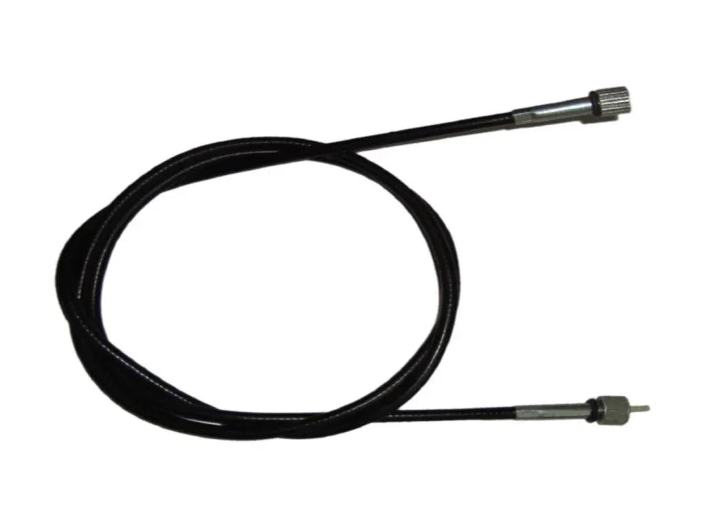 Speedo cable with black housing and two metal ends